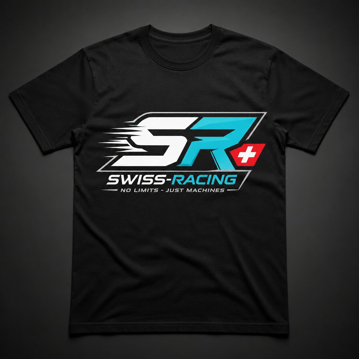 T-shirt noir Swiss-Racing